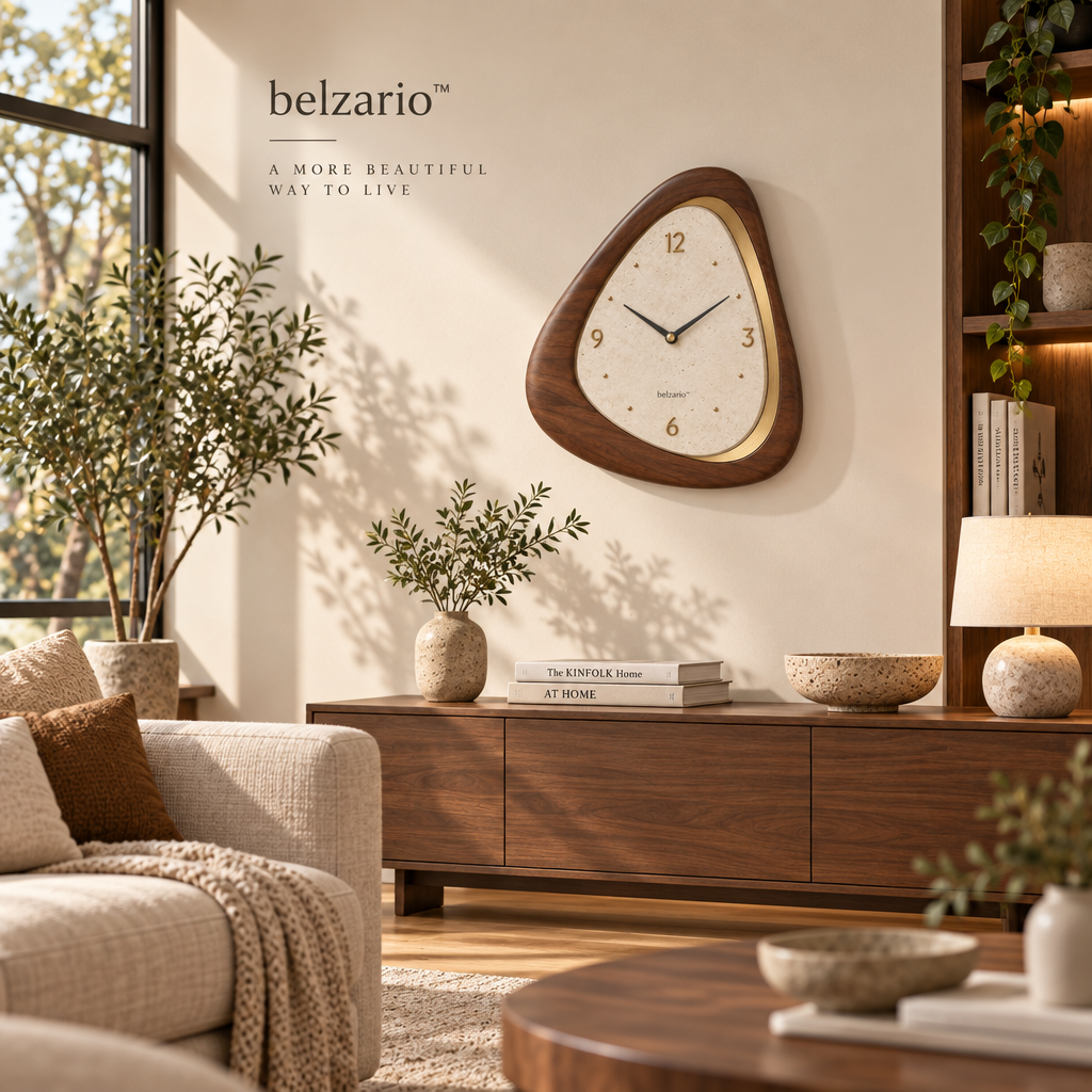 belzario™ Contemporary Wooden Accent Clock