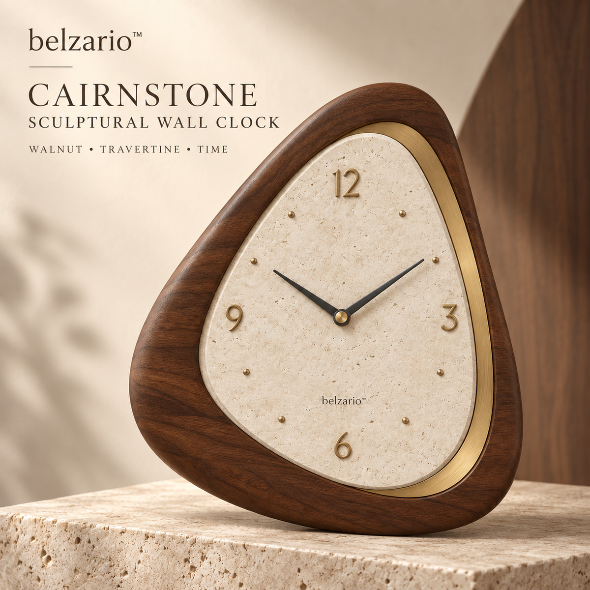 belzario™ Contemporary Wooden Accent Clock