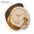 belzario™ Modern Sculptural LED Wall Clock with Warm Backlight