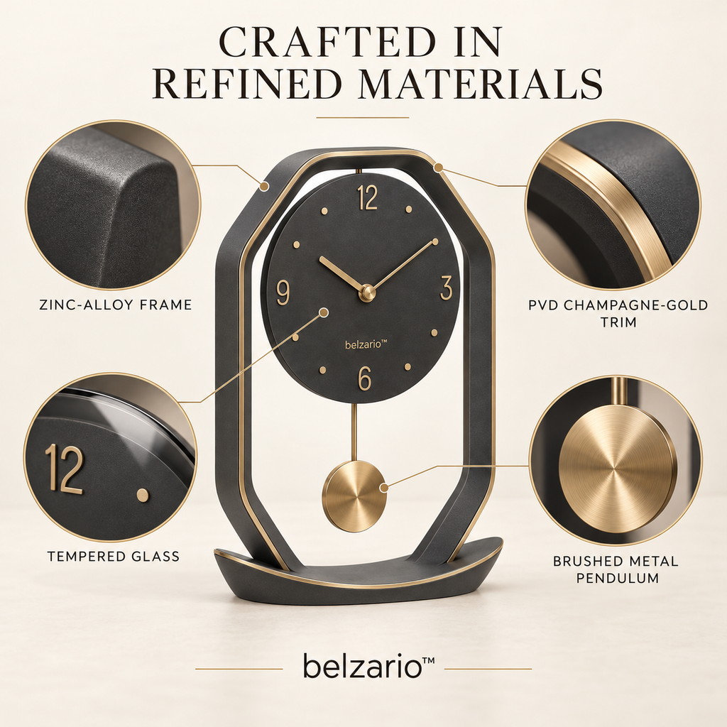 belzario™ Arclune Sculptural Pendulum Clock