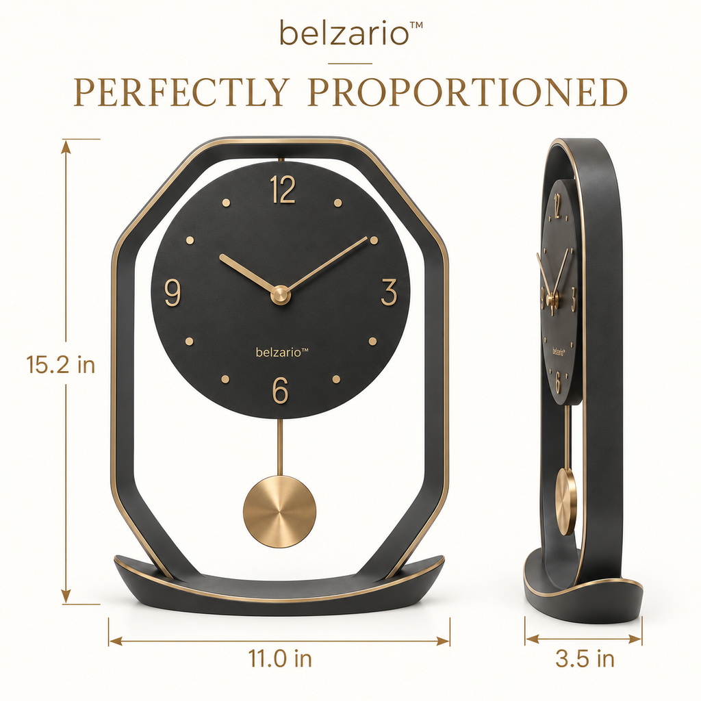 belzario™ Arclune Sculptural Pendulum Clock