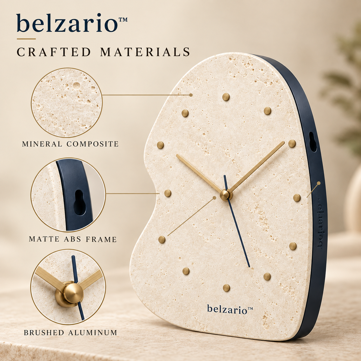 belzario™ Contemporary Decorative Wall Clock