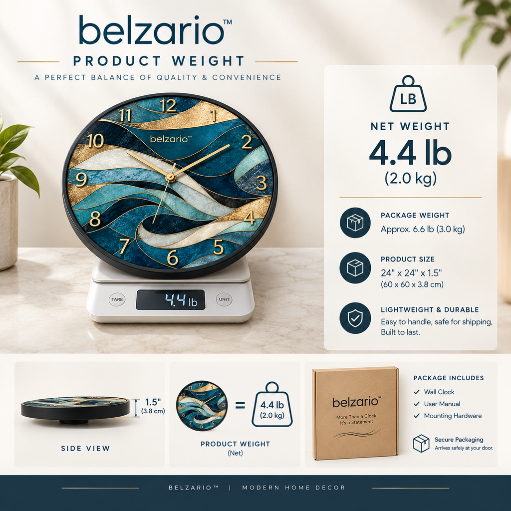 belzario™ Contemporary Statement Wall Clock